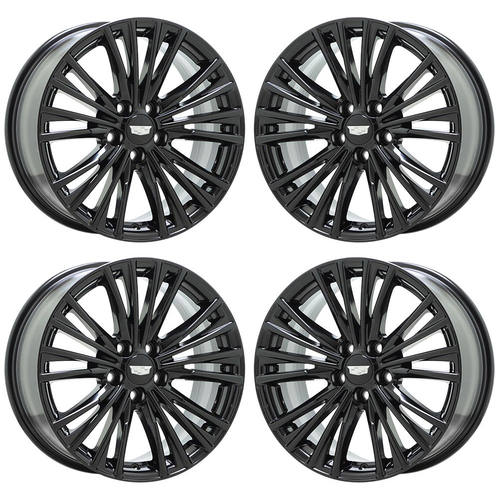 18" Cadillac CT4 ATS Gloss Black wheels rims Factory OEM set 4861 96916